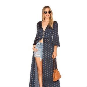 Free People Alexa Duster in Navy